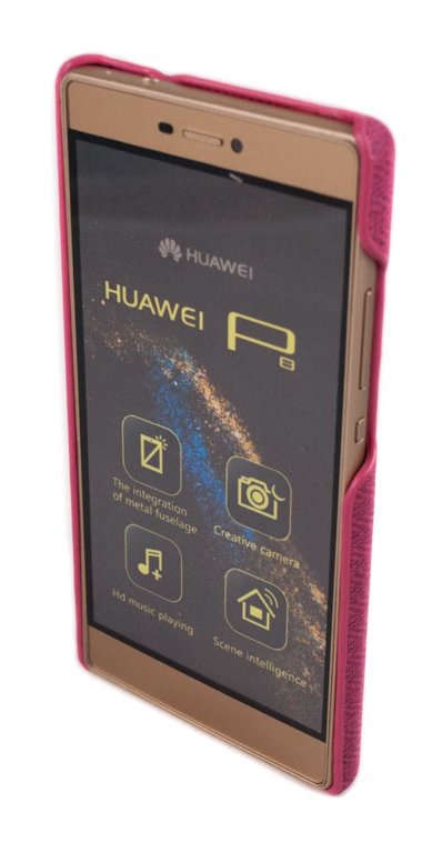 Ādas vāciņš ar speciālu vietu kredītkartei, piemērots Huawei Ascend P8